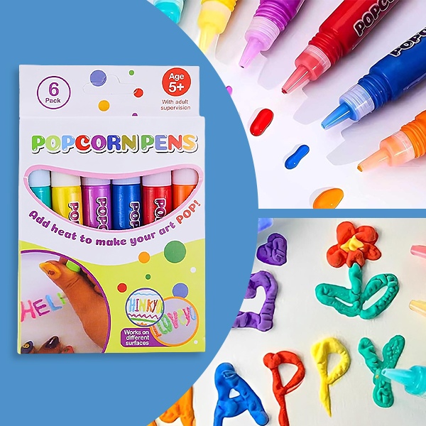 Maģiskie Puffy 3D marķieri - Komplekts 6 | PUFFPENS