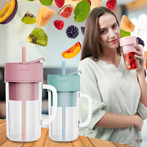 Pārnēsājams bezvadu blenderis ar salmiņu | BLENDZY