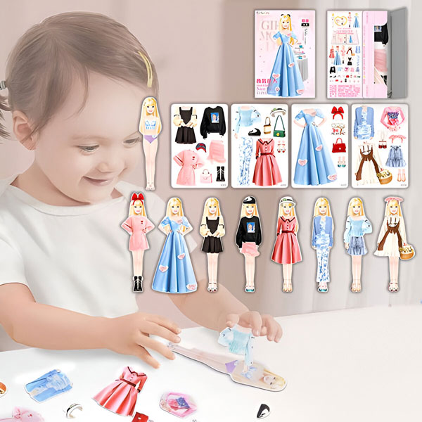 Magnētiskā princeses lelle ģērbšanai | MAGDRESSY