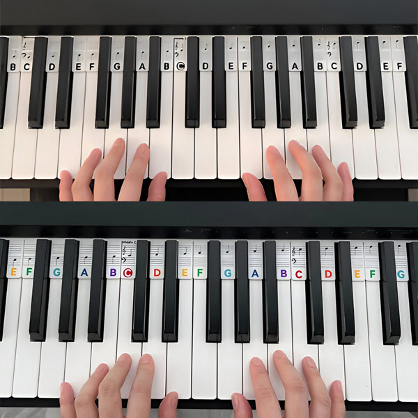 Klaviatūras klavieru notis, kas atvieglo mācīšanos | MELOKEY