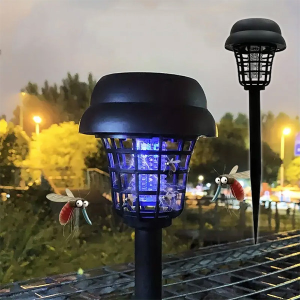 Saules enerģijas odu atbaidīšanas lampa - UV, 8-12h darbības laiks | SOLARBUZZ