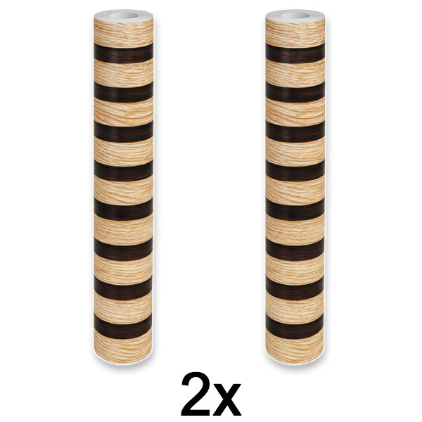 2x Pašlīmējošs koka efekta sienas panelis | LINEWALL