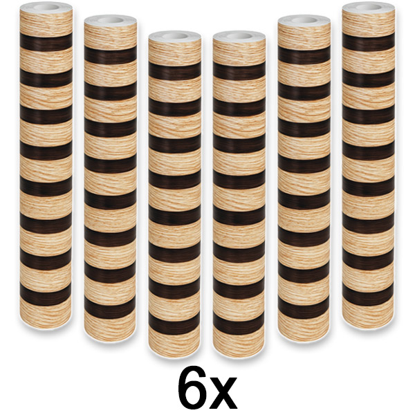 6x Pašlīmējošs koka efekta sienas panelis | LINEWALL