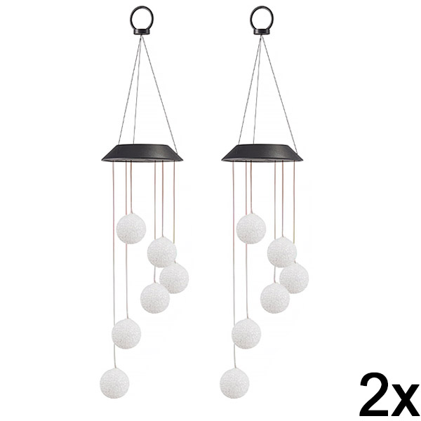 2x Piekaramā saules enerģijas LED dārza gaisma | AURAWIND