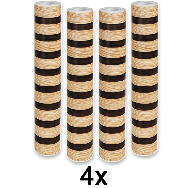 4x Pašlīmējošs koka efekta sienas panelis | LINEWALL