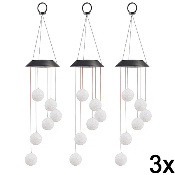 3x Piekaramā saules enerģijas LED dārza gaisma | AURAWIND