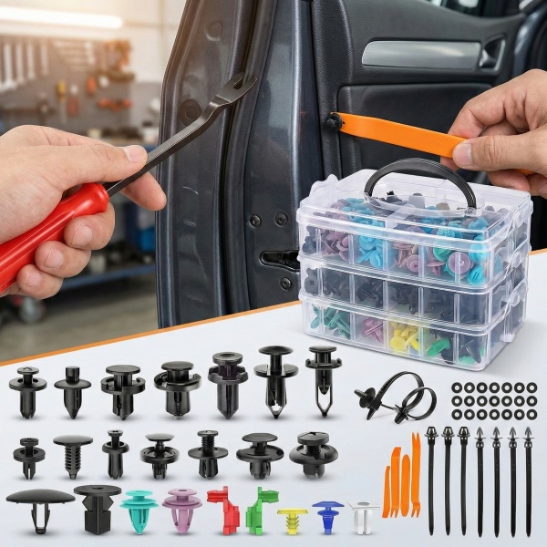 Universāls auto stiprinājumu komplekts (725 gab./komplekts) | CARFIXA