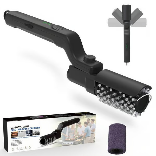 Elektriskā rotējošā grila tīrīšanas birste | BBQBRUSH