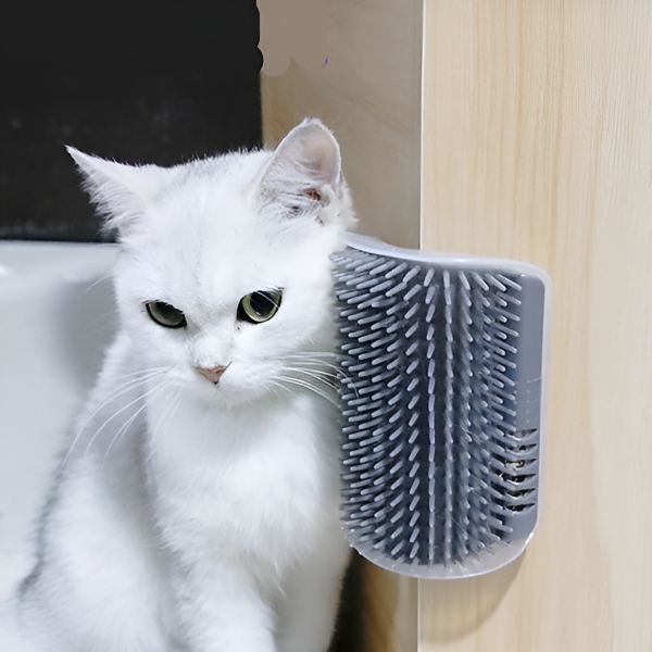 Stūra suka kaķu pašaprūpei – stiprināšana ar līmi vai skrūvēm | CATGROOM
