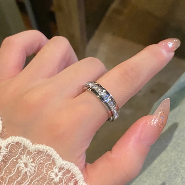 Rotējošs cirkonija stresa mazināšanas gredzens - 3 krāsu komplekts | LUXRINGS