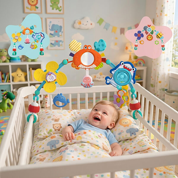 Universāla rotaļlietu arka ratiņiem – regulējama, 73,7 cm | ARCBABY